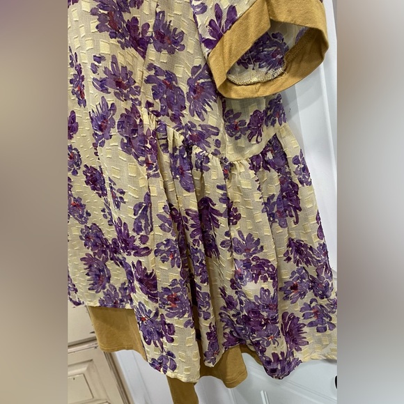 LOGO by Lori Goldstein Jacquard Woven Blouse layered with Knit Tank SIZE 1X - Picture 4 of 5